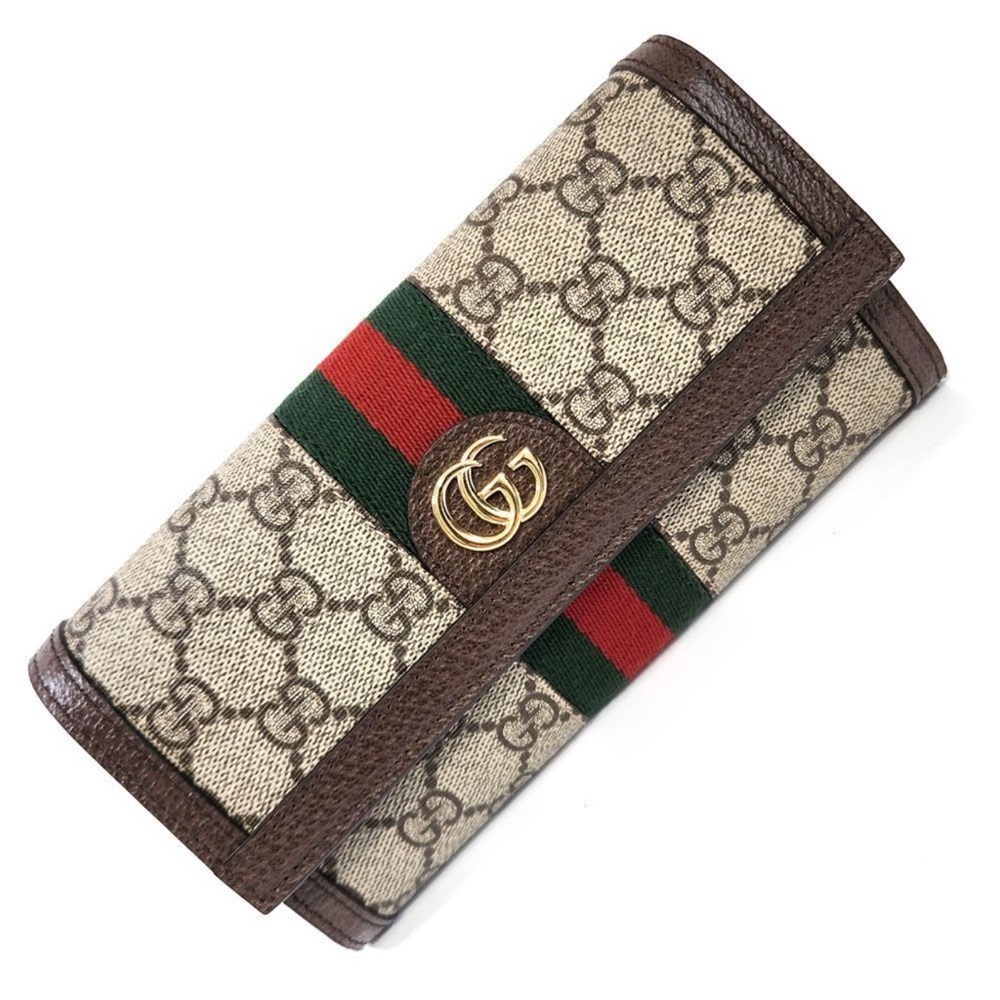Gucci Ophidia Continental Wallet GG Supreme Canvas Beige Brown - Picture 3 of 10